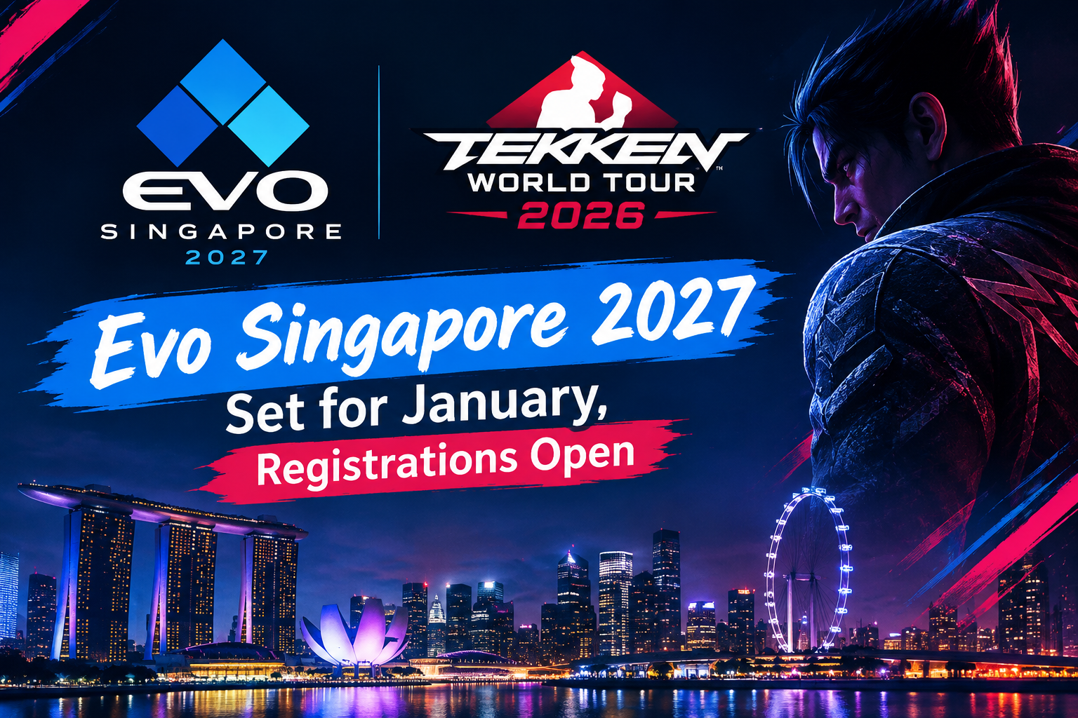 Evo Singapore 2027 and TEKKEN World Tour 2026 Global Finals announcement