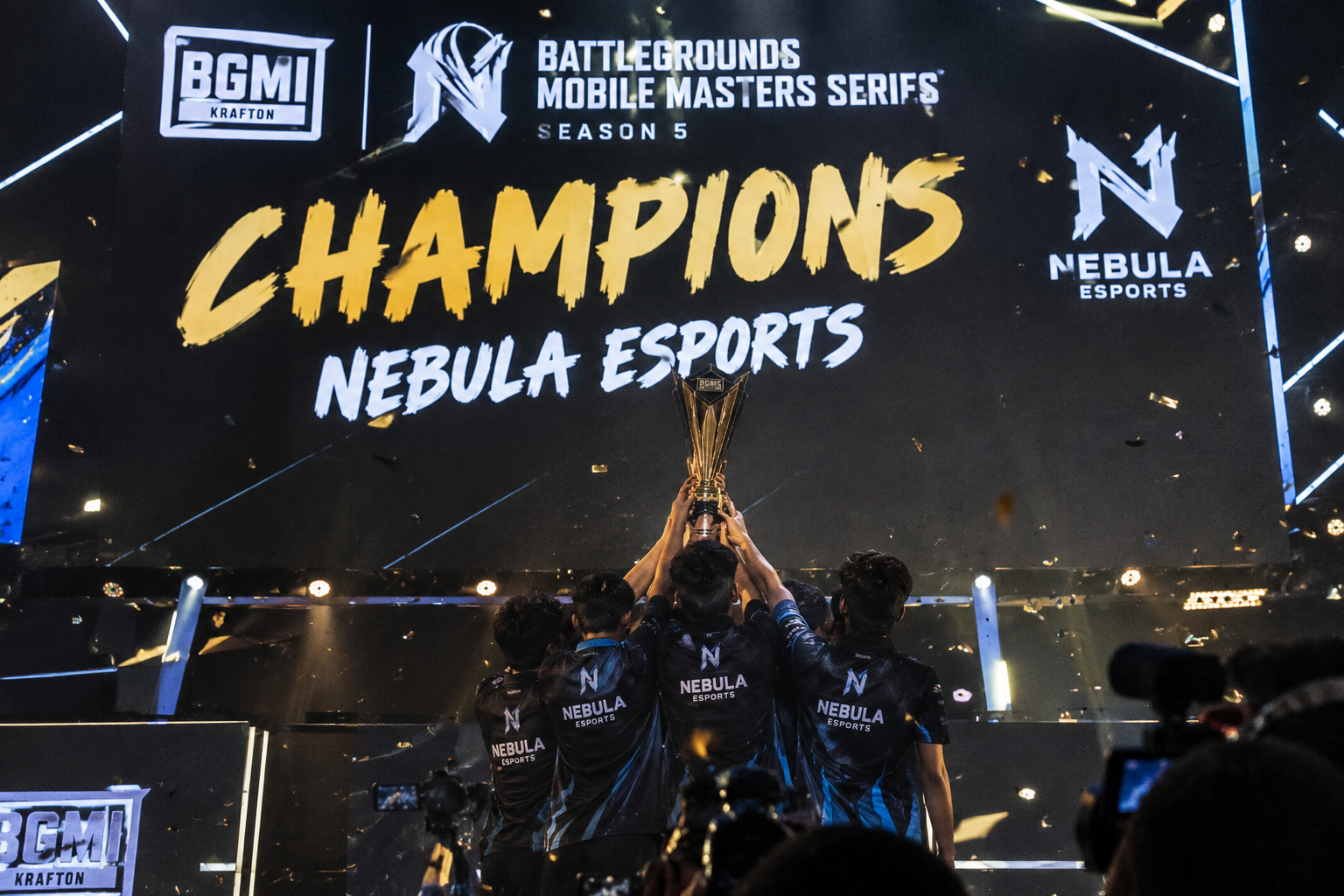 Nebula Esports celebrate their BGMS Season 5 championship victory